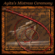 Mistress Ceremony for Miss Ayita