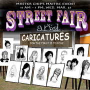 Master Chip's Maitre Event, "Street Fair & Caricatures"