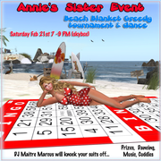 Ainne Sister Event Beach Blanket Greedy Tournament & Dance