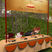 Harvest Festival Pie eating.png
