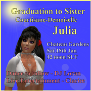Graduation Ceremony for VdO Courtisane Demoiselle Julia